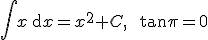 mimetex sample : \int x\,\mathrm{d}x=x^2+C,\qquad\tan\pi=0